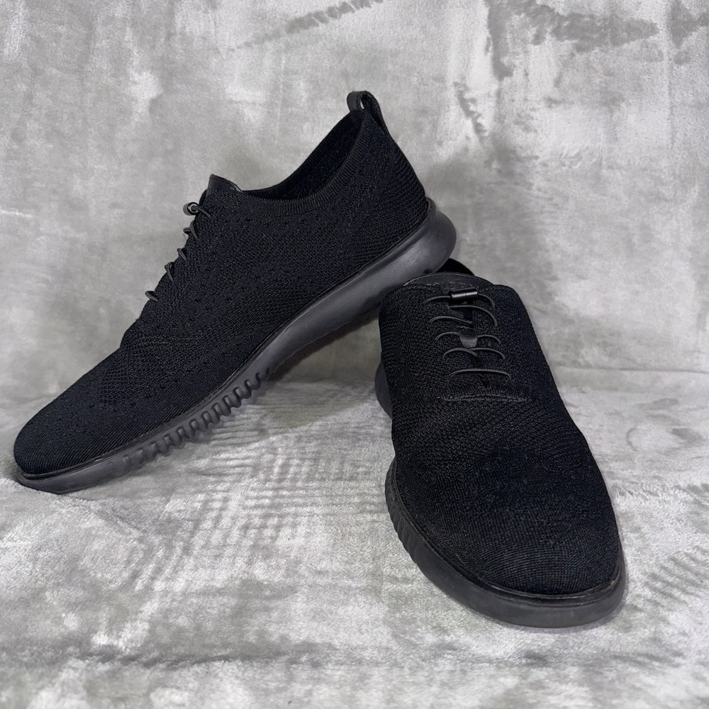 Cole Haan Zerogrand Stitchlite Men's Size 13 Wingtip Oxford Black C28527 Preppy
